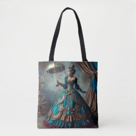 Bolso De Tela Steampunk Vintage Lady Circus Performer