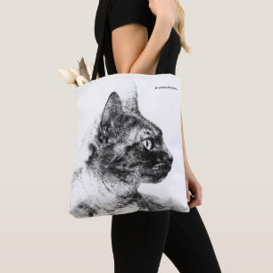 Bolso De Tela Stella el gato gris