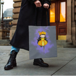 Bolso De Tela Stellalunarts Calabaza Halloween Chica lindo