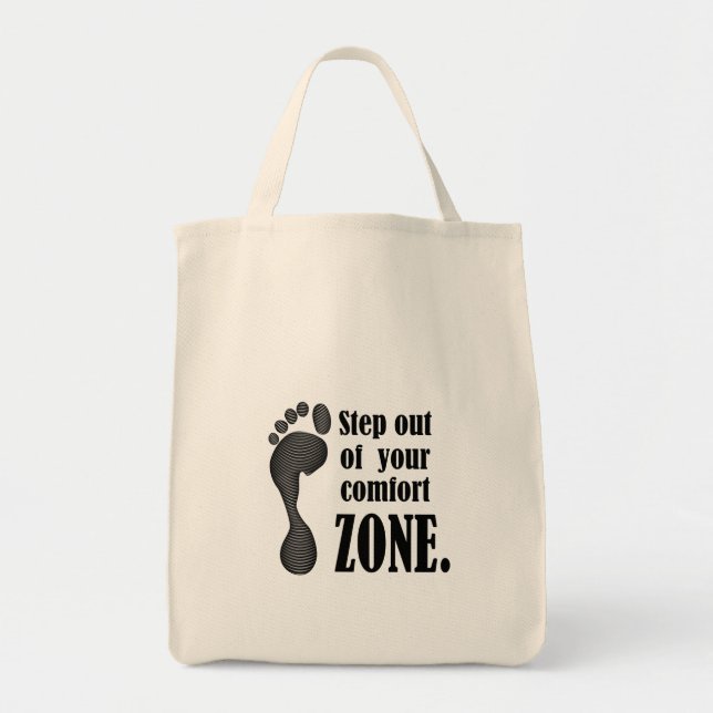 Bolso De Tela step out of your comfort zone  (Frente)