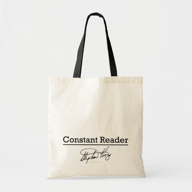 Bolso De Tela Stephen King, lector constante (Frente)