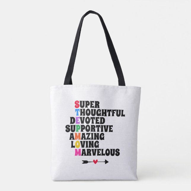 Bolso De Tela Stepmom Gift Step Mother Step (Reverso)