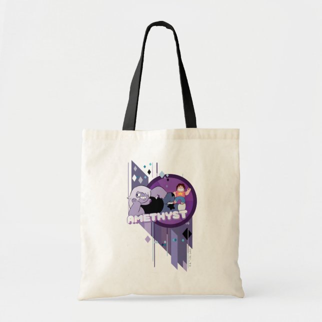 Bolso De Tela Steven Universe | Amethyst Character Graphic (Frente)