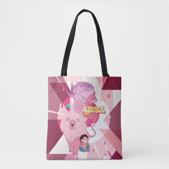 Bolso De Tela Steven Universe | Legado Rosa Quartz (Anverso)
