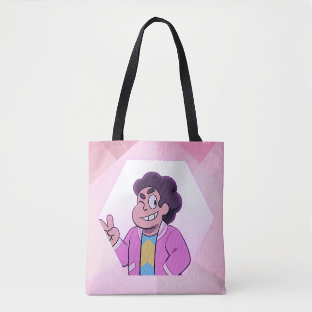 Bolso De Tela Steven Universe | Retrato de diamante rosa (Anverso)