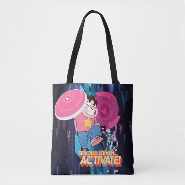 Bolso De Tela Steven Universe | Steven serio... ¡Activa! (Anverso)
