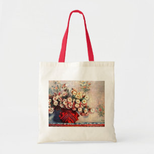 Bolso De Tela Still life with Chrysanthemums by Claude Monet