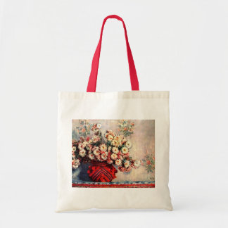 Bolso De Tela Still life with Chrysanthemums by Claude Monet