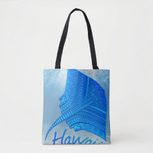 Bolso De Tela Stingray tribal hawaiano