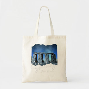 Bolso De Tela Stonehenge England Souvenir - Stonehenge De Noche