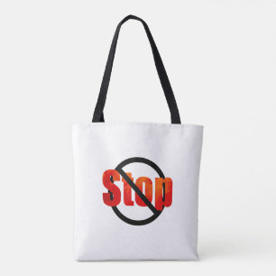Bolso De Tela Stop Tote Bag