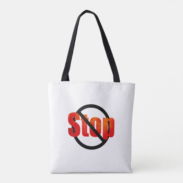 Bolso De Tela Stop Tote Bag (Reverso)