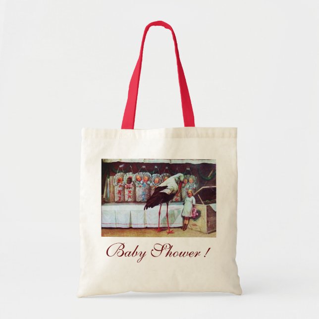 BOLSO DE TELA STORK BABY SHOWER 3 (Frente)