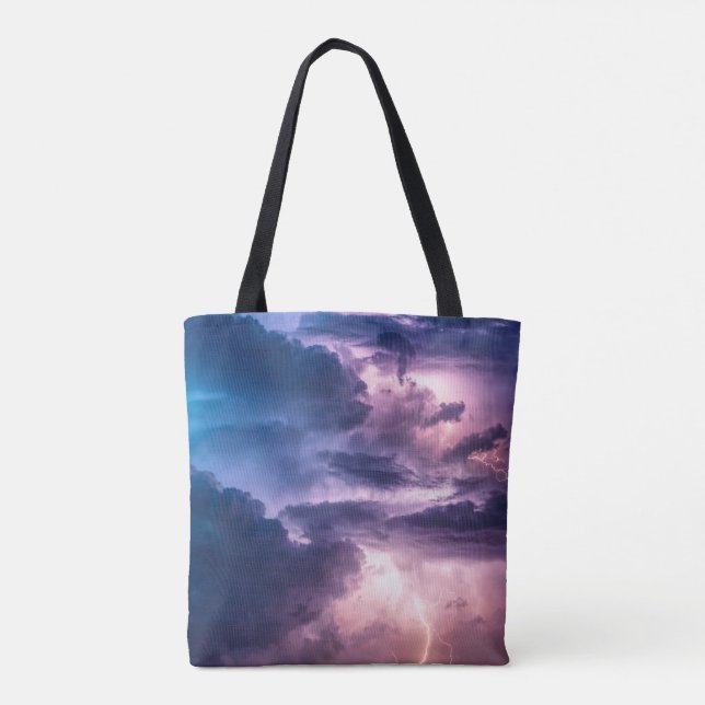 Bolso De Tela Stormy Skies (Reverso)