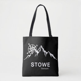 Bolso De Tela Stowe Vermont Black Shoulder Tote