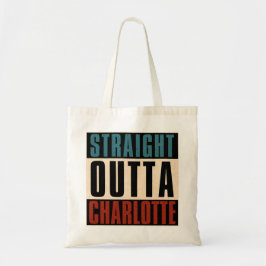 Bolso De Tela Straight Outta Charlotte Carolina del Norte Estado