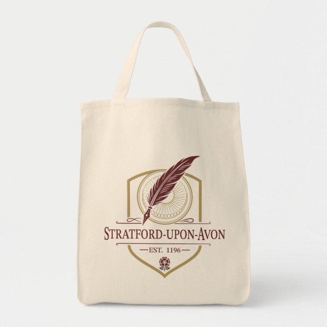 Bolso De Tela Stratford-upon-Avon England (Frente)