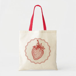 Bolso De Tela Strawberry