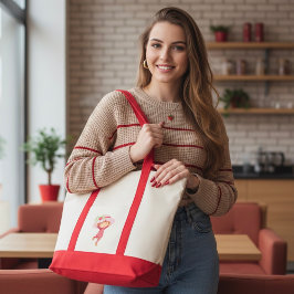 Bolso De Tela Strawberry
