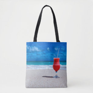 Bolso De Tela Strawberry Daiquiri Tropical Punch Caribbean Beach