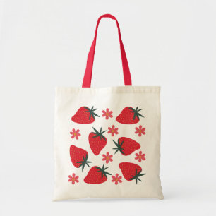 Bolso De Tela Strawberry Design Tote Bag