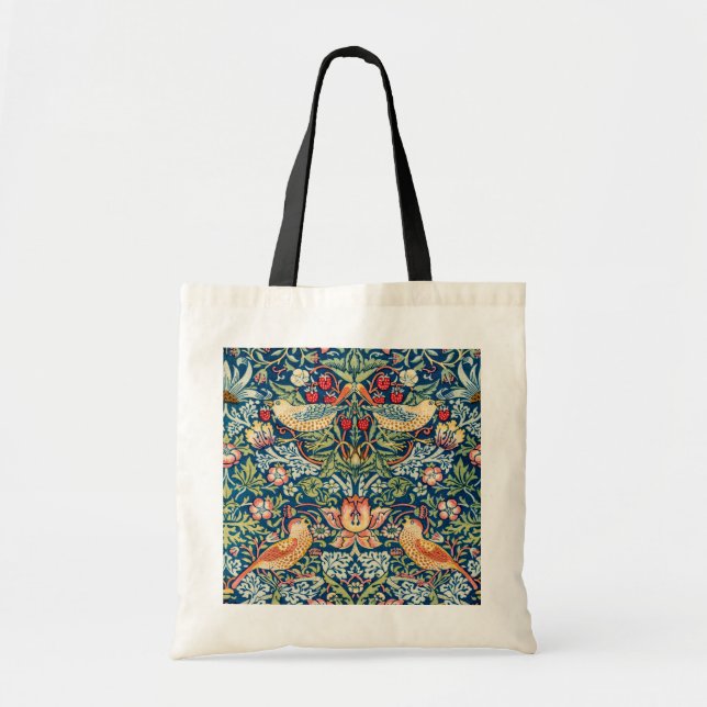 Bolso De Tela Strawberry Thief, William Morris (Frente)