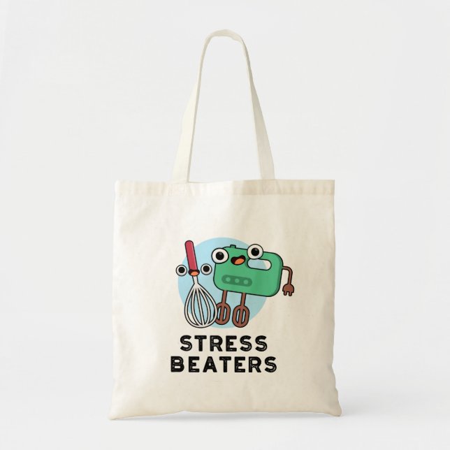 Bolso De Tela Stress Beaters Funny Baking Whisk Pun (Frente)
