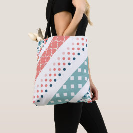 Bolso De Tela Stripes Polkadots Floral