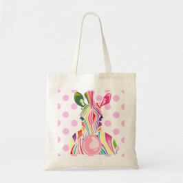 Bolso De Tela Stripez y Dotz Rosa