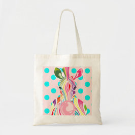 Bolso De Tela Stripez y turquesa Dotz