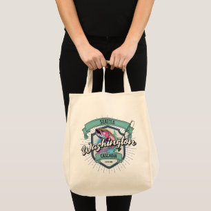 Bolso De Tela Stroke de la línea aérea de Seattle