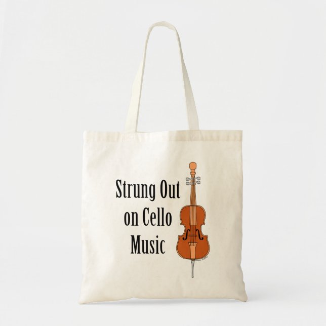 Bolso De Tela Strung Out Cello (Frente)