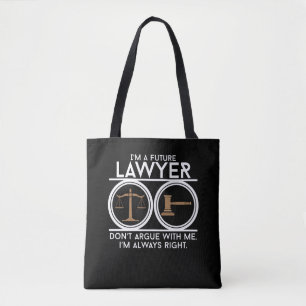 Bolso De Tela Stu futuro del abogado del estudiante del