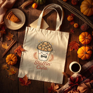Bolso De Tela Stuffin’ Cute - Divertido bollo de Acción de Graci