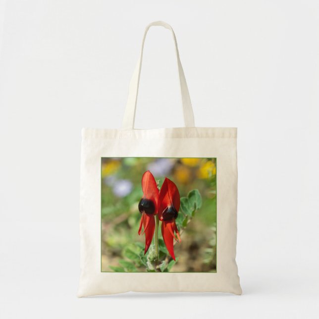 Bolso De Tela Sturt Desert Pea (Frente)