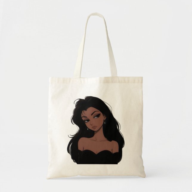 Bolso De Tela Stylish Woman Illustrated Tote Bag (Frente)