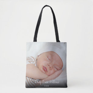 Bolso De Tela Su foto de bebé favorita