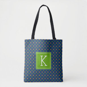 Bolso De Tela Su inicio Puntos de Polka