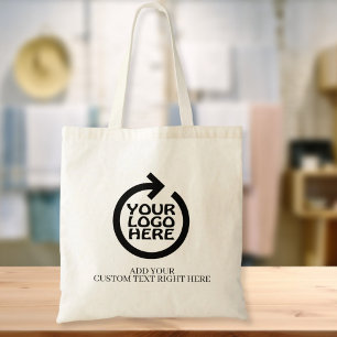 Bolso De Tela Su logotipo comercial y texto personalizado