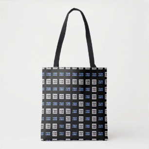 Bolso De Tela Su logotipo o imagen subida Patrón geométrico