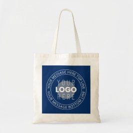 Bolso De Tela Su logotipo y texto circular de Personalizable | A