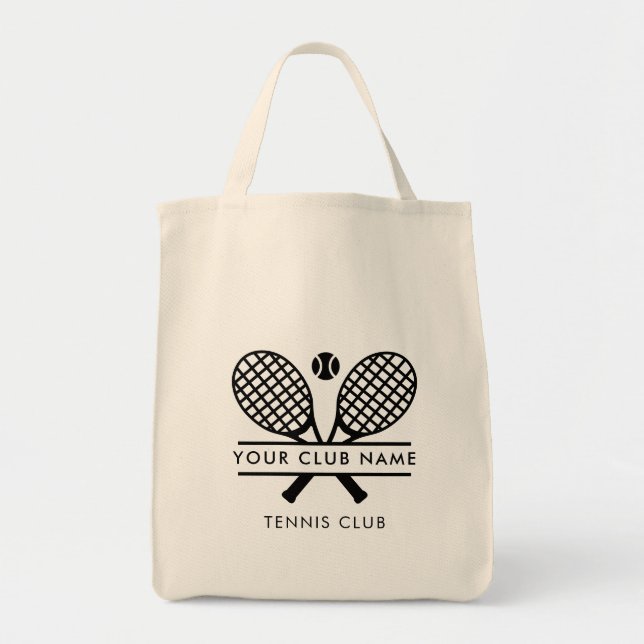 Bolso De Tela Su nombre de club de campo Lawn Tennis Team Swag (Frente)