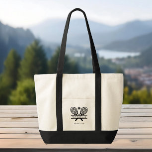 Bolso De Tela Su nombre de club de campo Tenis Team Swag