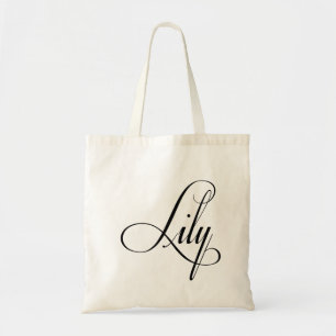 Bolso De Tela Su Nombre Es Lily Calligraphy