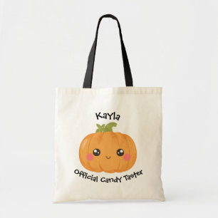 Bolso De Tela Su nombre Trick o Trato Oficial de Pascua