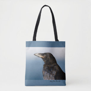 Bolso De Tela Su Raven Real