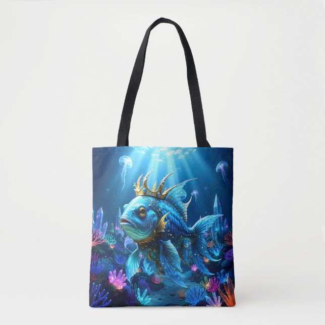 Bolso De Tela Su Real Pez  (Anverso)