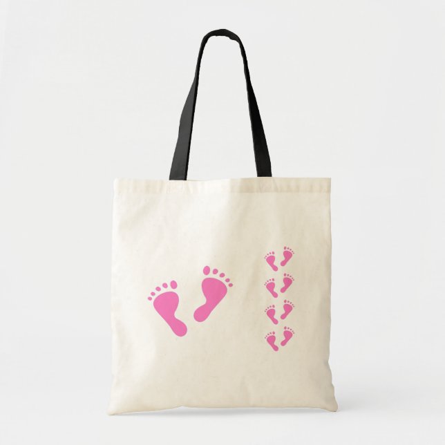 Bolso De Tela Su un chica - Baby Shower, recién nacido (Frente)