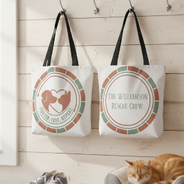 Bolso De Tela Suave regalo de Sage Boho Foster Love Repeat Rescu