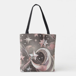 Bolso De Tela Suave Rosa Taupe Luna Estética Neutral Cálida